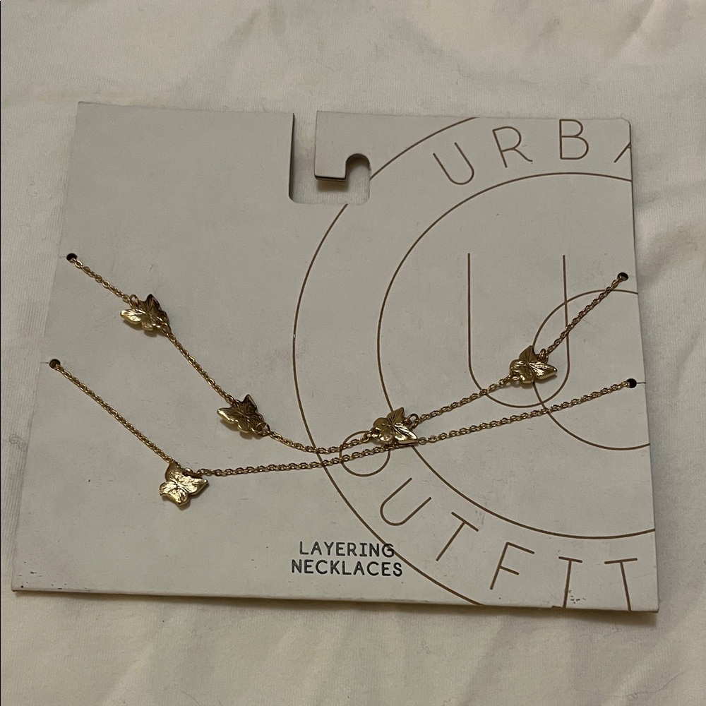 Butterfly Urban Outfitters Gold Butterfly Necklaces